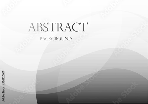 Gray White Curves Abstract Background Vector