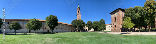 View of Castello Sforzesco, Vigevano, Italy
