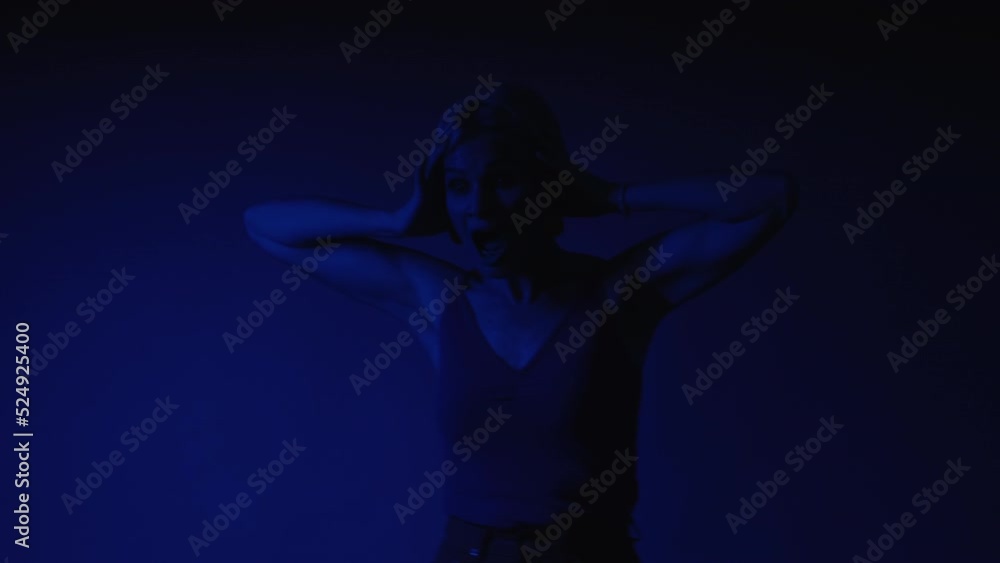 Video „Panic attack. Emergency accident. Disaster danger. Scared upset