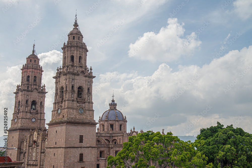 City of MORELIA in the state of Michoacan historical center. Mexico
