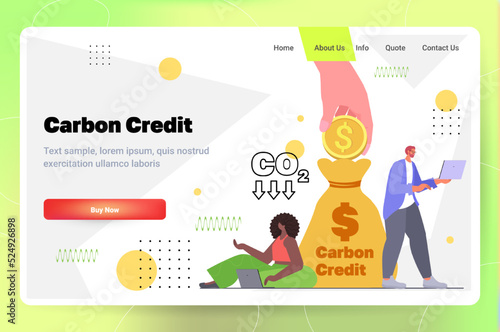 carbon credit project development concept co2 emission environment strategy sustainable ESG development