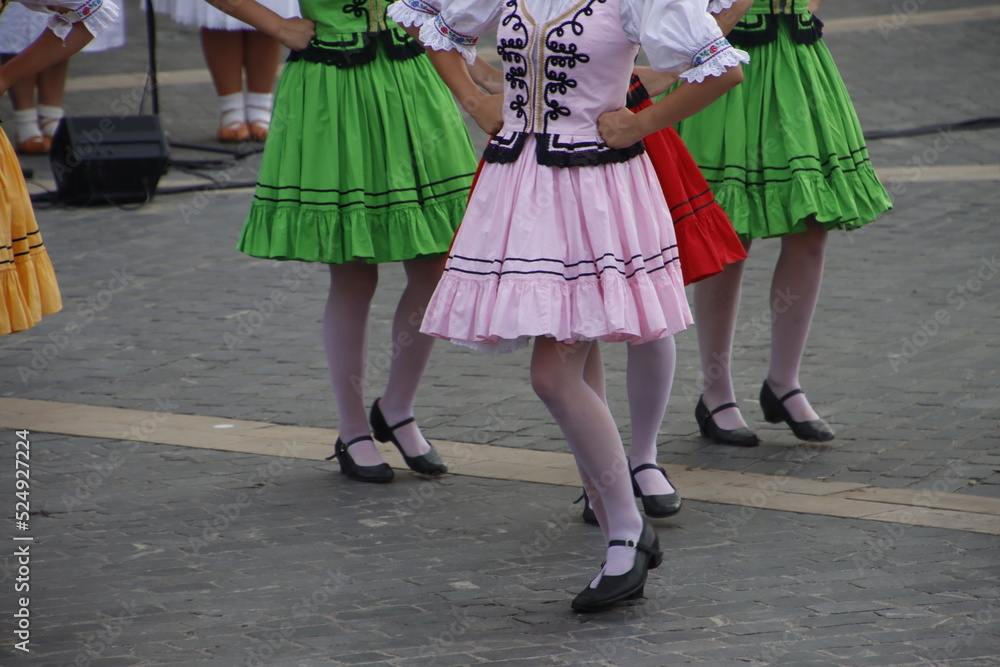 Slovak folk dance in the street
Slovak folk dance in the street