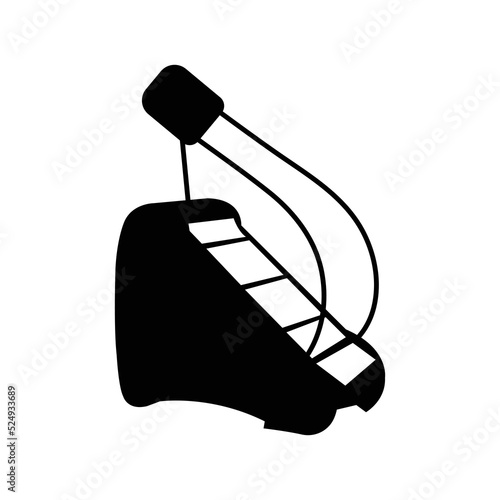 Stair steppers machines gym icon | Black Vector illustration |
