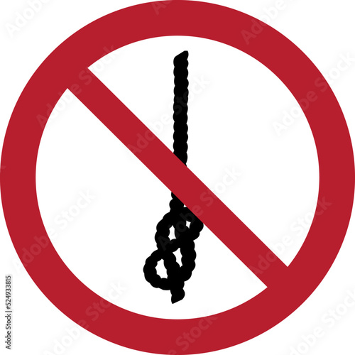 ISO 7010 P030 – Do not tie knots in rope