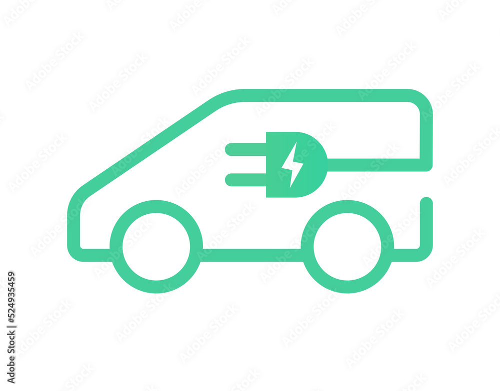 EV car electric vehicle charger logo icon. Hybrid ev car station eco sign green automobile symbol. EV car electric vehicle charger logo icon. Hybrid ev car station eco sign green automobile symbol.