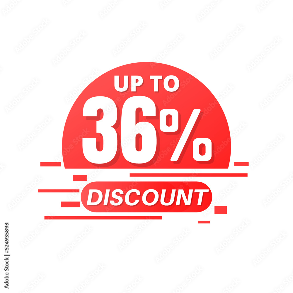 36% percent off sale. Price sign. Special offer symbol. badge tag vector illustration. Perfect design for store and sale banners up to Thirty-six 36% percent off sale. Price sign. Special offer symbol. badge tag vector illustration. Perfect design for store and sale banners up to Thirty-six