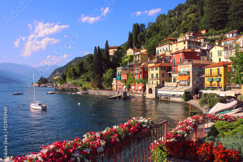 Stampa su tela Varenna, Lake Como, Italy