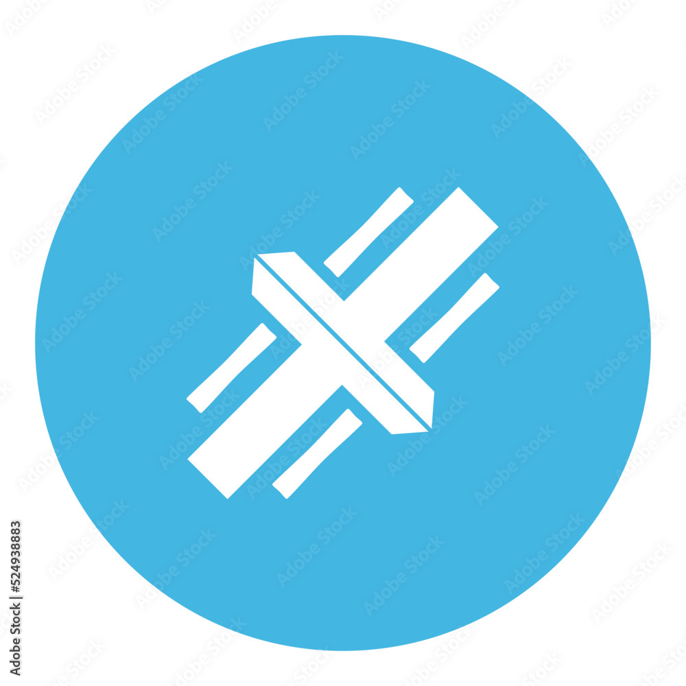 Obraz premium Vector logo. Abstraction. Sign on a blue background. Art design. Figure. Symbol and letter T. Number 1. Vector drawing. Name of the company. Logo. Graphic element. Design. Illustration.