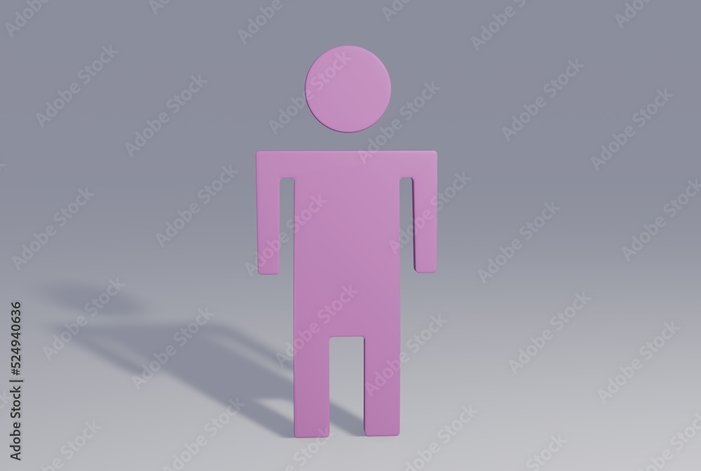 3D render of pink 3D render of pink