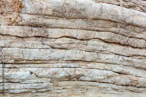 Old different layers stone rock formation background