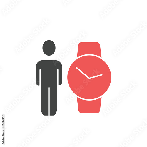 flexible schedule work icons  symbol vector elements for infographic web