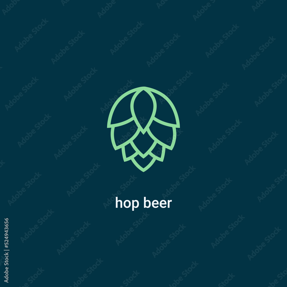 Hop icon vector beer cone pine illustration leaf art bud green decoration. Beer fresh hop logo icon isolated. Hop icon vector beer cone pine illustration leaf art bud green decoration. Beer fresh hop logo icon isolated.