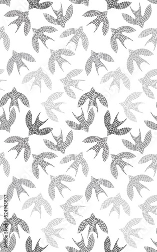 Ethnic animals seamless birds line art pattern for wrapping and clothes print and kids and accessories and fabrics