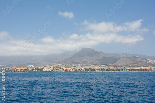 South coast of Tenerife from the sea © Claudia Evans 