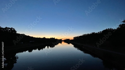 sunset on the River