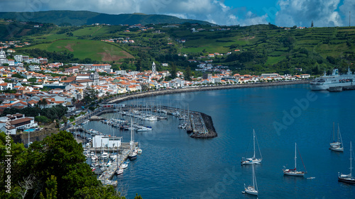 cidade horta faial açores mar oceano