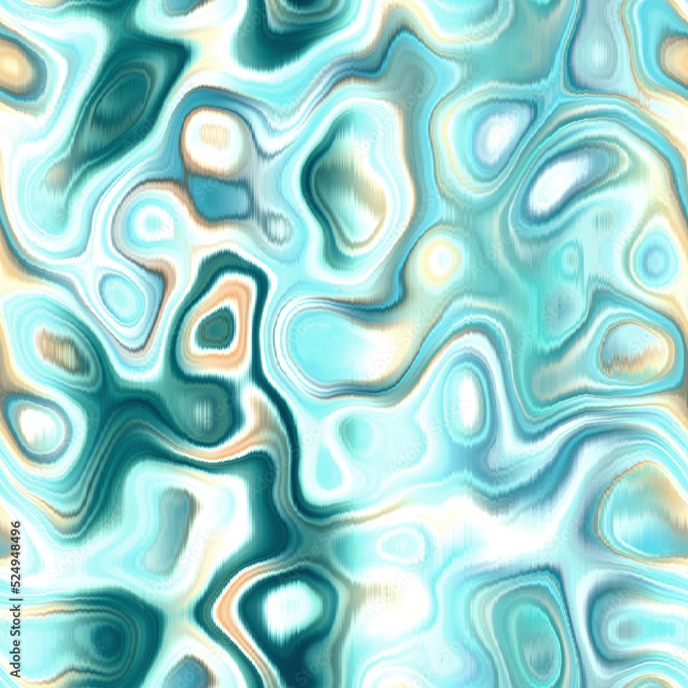 Washed teal wavy blur water reflection melange seamless pattern. Aquarelle effect ashion fabric for coastal nautical blotchy wallpaper background.. Dyed washed with blurry gradient tile able swatch. Washed teal wavy blur water reflection melange seamless pattern. Aquarelle effect ashion fabric for coastal nautical blotchy wallpaper background.. Dyed washed with blurry gradient tile able swatch.