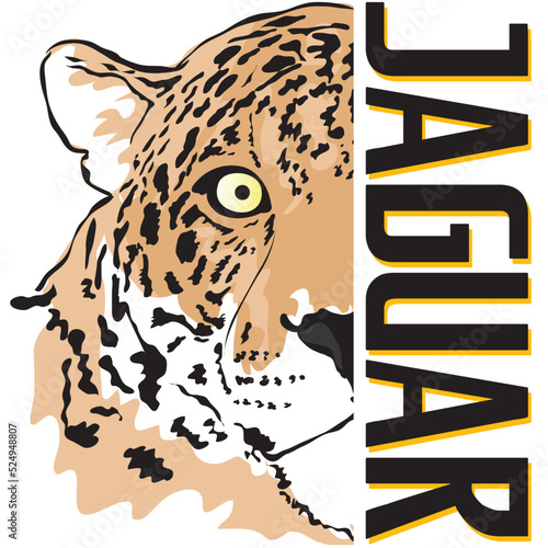 Watercolor touch leopard head print, hand drawn sketch. paints vector illustration