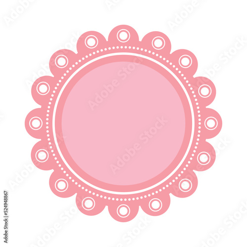 pink lace design