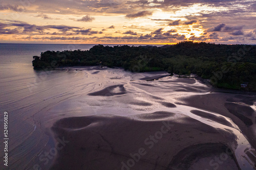 Sunset in Juanchaco, Valle del Cauca. Colombia photo