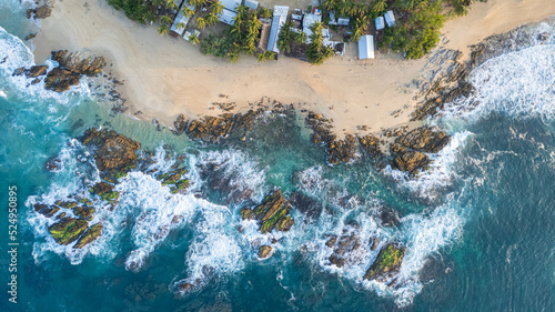 Canvas Print Beach landscape at Puerto Escondido, Oaxaca. México