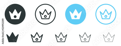 crown icon royal premium icons button. high quality sign symbol
