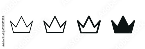 crown icon royal premium icons button. high quality sign symbol