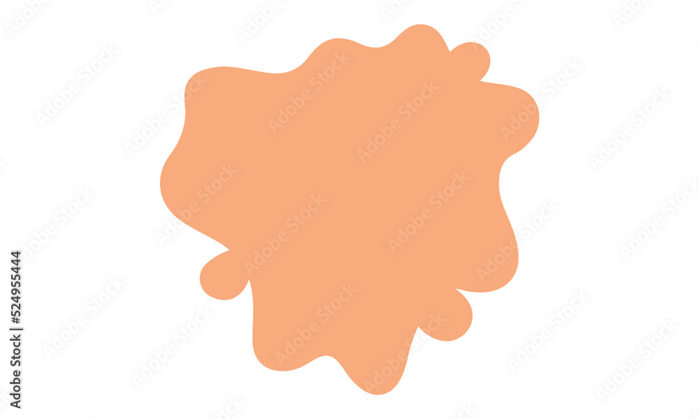 orange color splash