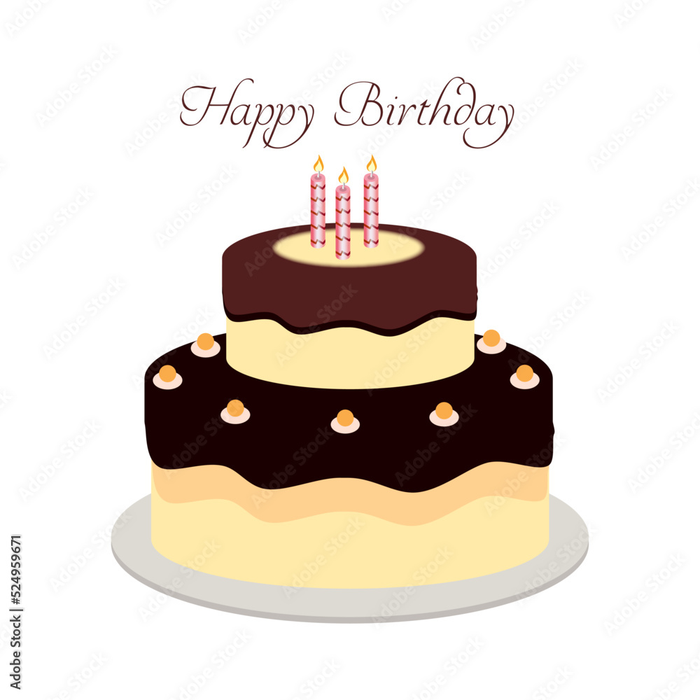 Cake to celebrate on birthday Designs Vectors Cake to celebrate on birthday Designs Vectors