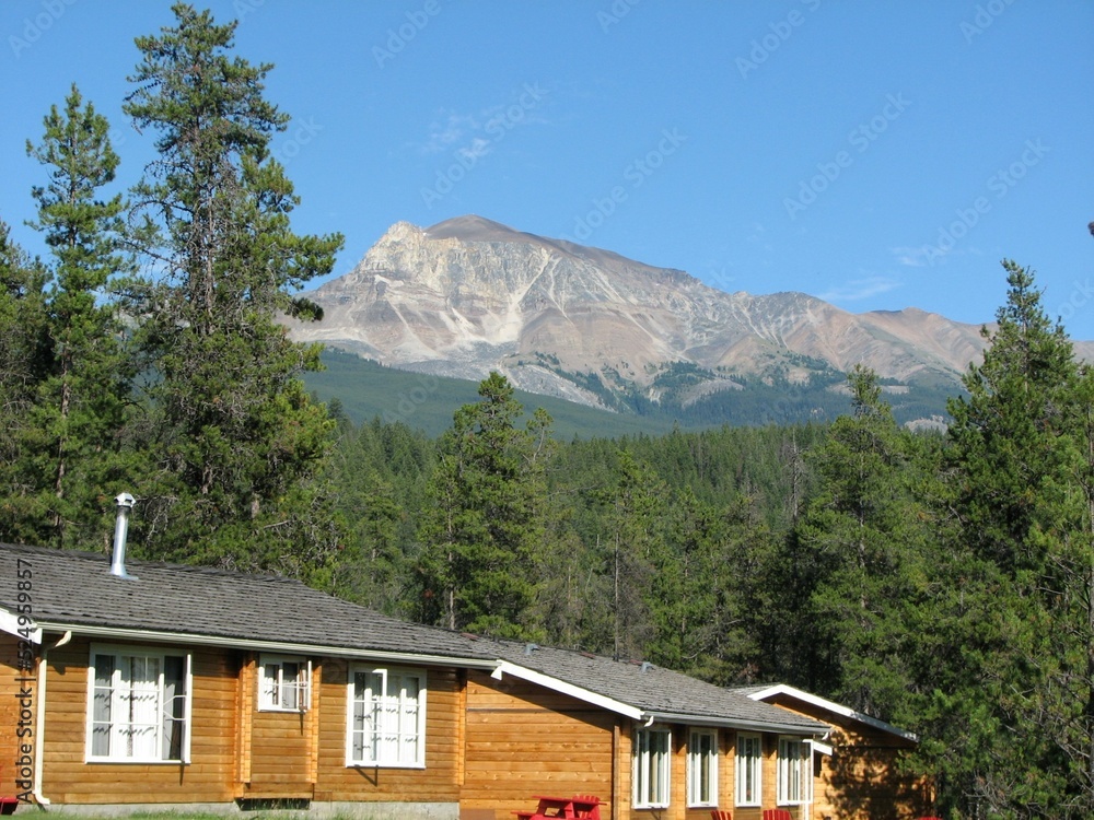 Mountain view from cabins