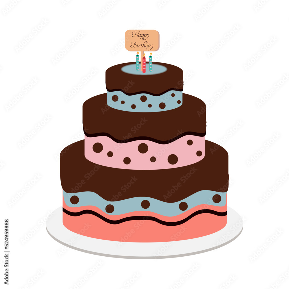 Cake to Celebrate Birthday Designs Vectors Cake to Celebrate Birthday Designs Vectors
