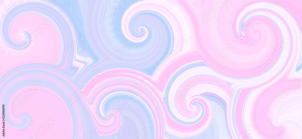 abstract background spirals cotton candy colors 