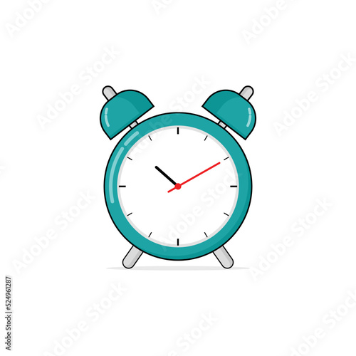 Isolated alarm clock cartoon vector graphics