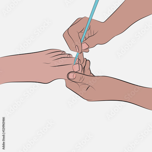 Pedicure is the treatment of corneal skin conditions typical of the feet.