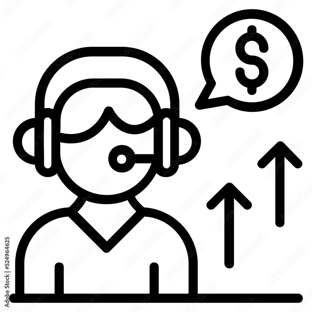 Line editable icon of a business report Line editable icon of a business report