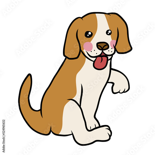 Beagle dog cartoon