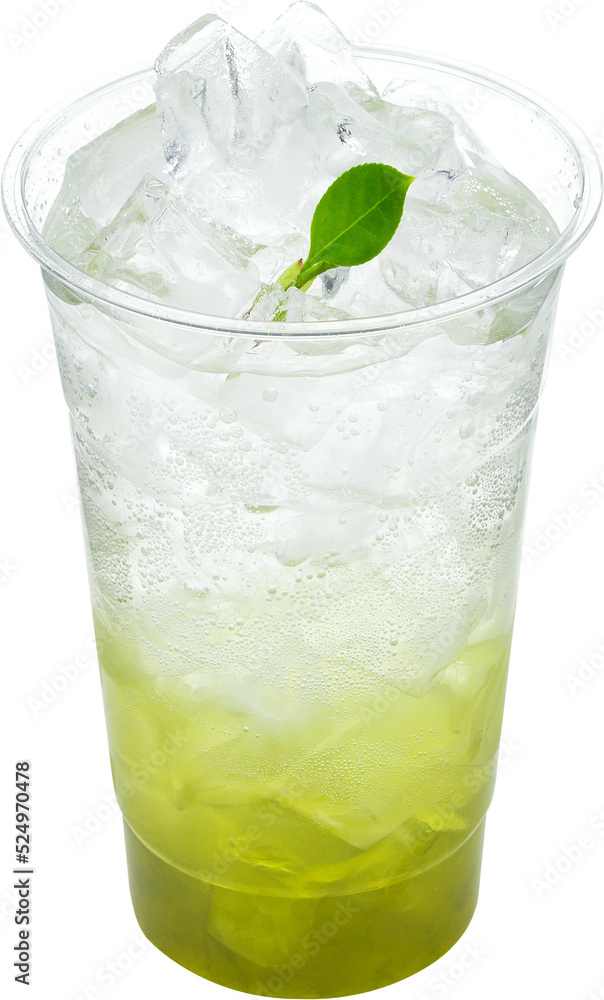 green tea Beverages isolated on white background green tea Beverages isolated on white background