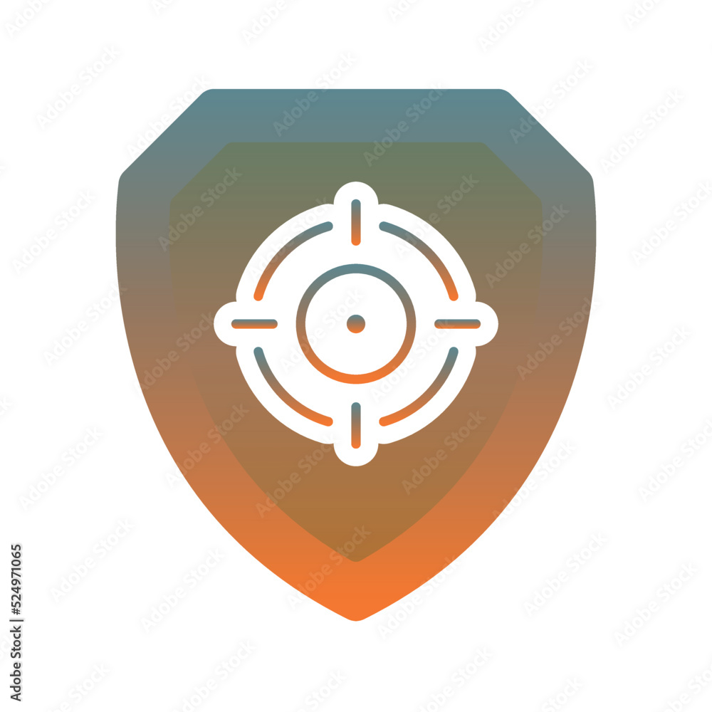 target shield logo gradient design template icon element target shield logo gradient design template icon element