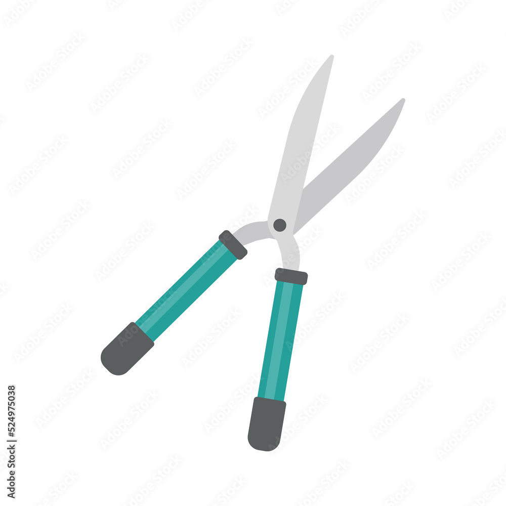 Gardening equipment. pruning shears for decorating the branches of trees in the garden Gardening equipment. pruning shears for decorating the branches of trees in the garden