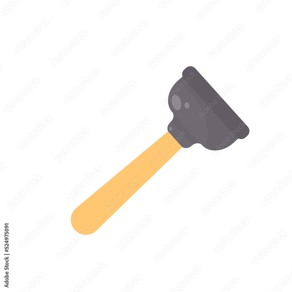 Toilet cleaning brush vector. Toilet brush in the bathroom Toilet cleaning brush vector. Toilet brush in the bathroom