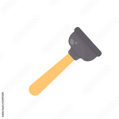 Toilet cleaning brush vector. Toilet brush in the bathroom