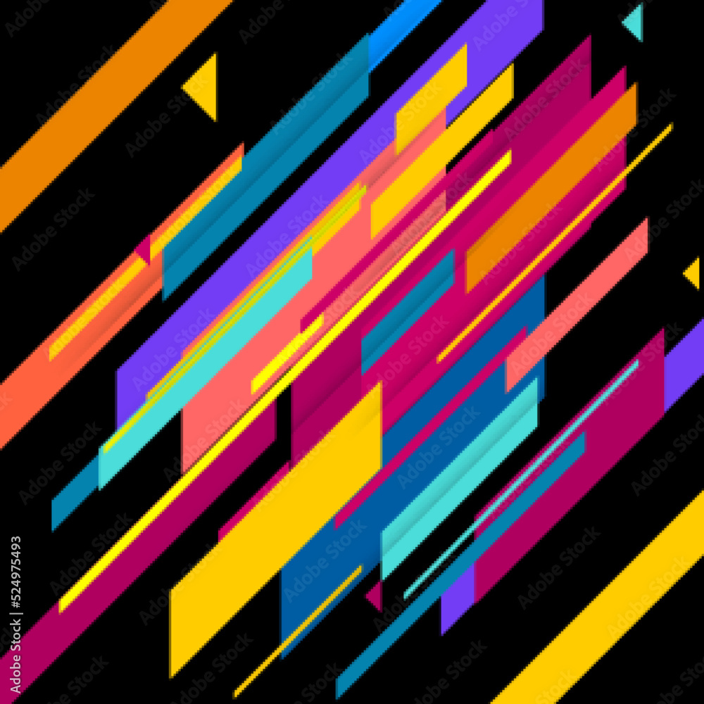 Abstract colorful geometric isometric background Abstract colorful geometric isometric background