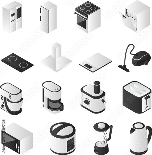 Isometric Kitchen Appliance