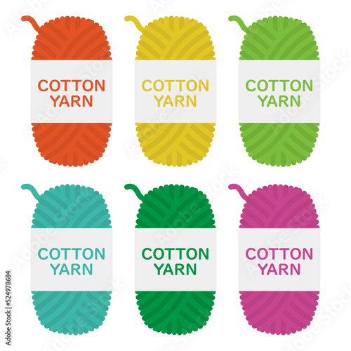 毛糸のイラストセット