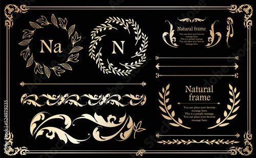 ハロウィンモチーフのデザイン素材セット