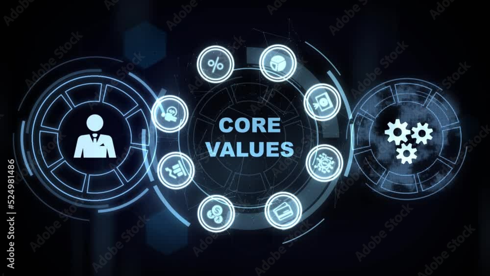 Business, Technology, Internet and network concept. Core values responsibility ethics goals company concept. Business, Technology, Internet and network concept. Core values responsibility ethics goals company concept.