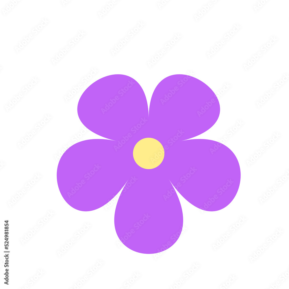 Blooming flower silhouette vector. Simple flowers for a beautiful decoration Blooming flower silhouette vector. Simple flowers for a beautiful decoration