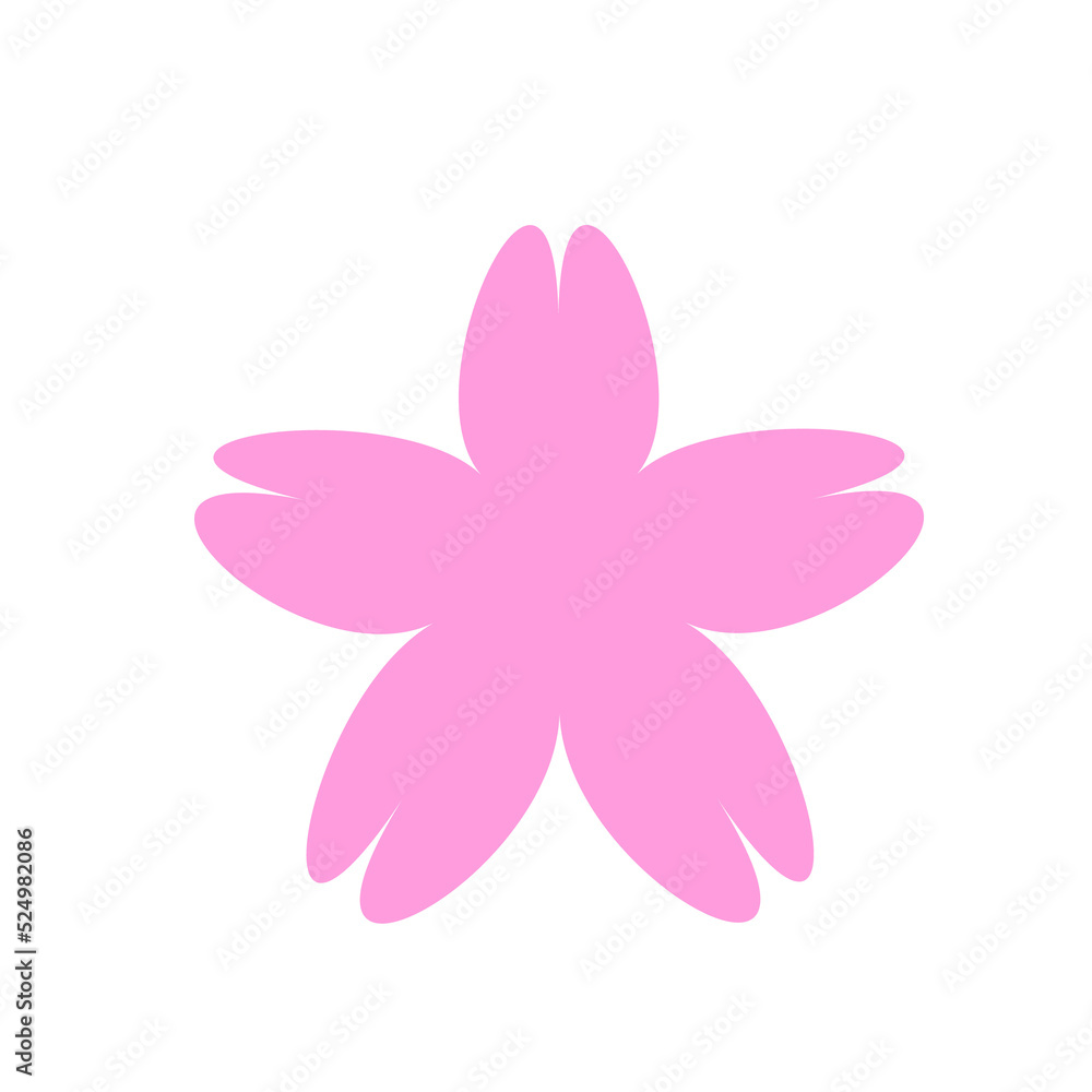 Blooming flower silhouette vector. Simple flowers for a beautiful decoration Blooming flower silhouette vector. Simple flowers for a beautiful decoration