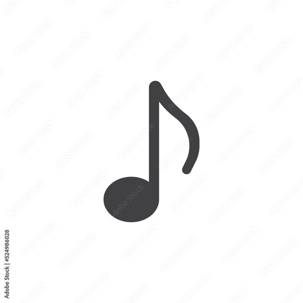 Music note vector icon Music note vector icon