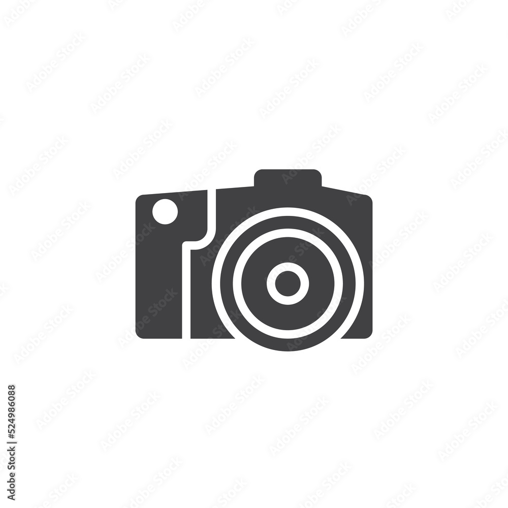 Photo camera vector icon Photo camera vector icon